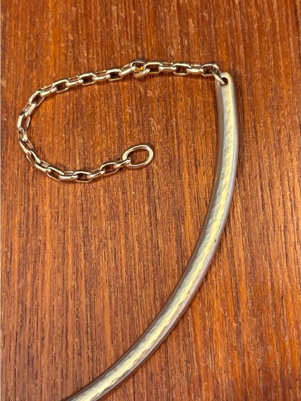 🆕 Brighton Monogram charm holder necklace Gold choker/collar style NWOT Retired - Picture 3 of 6